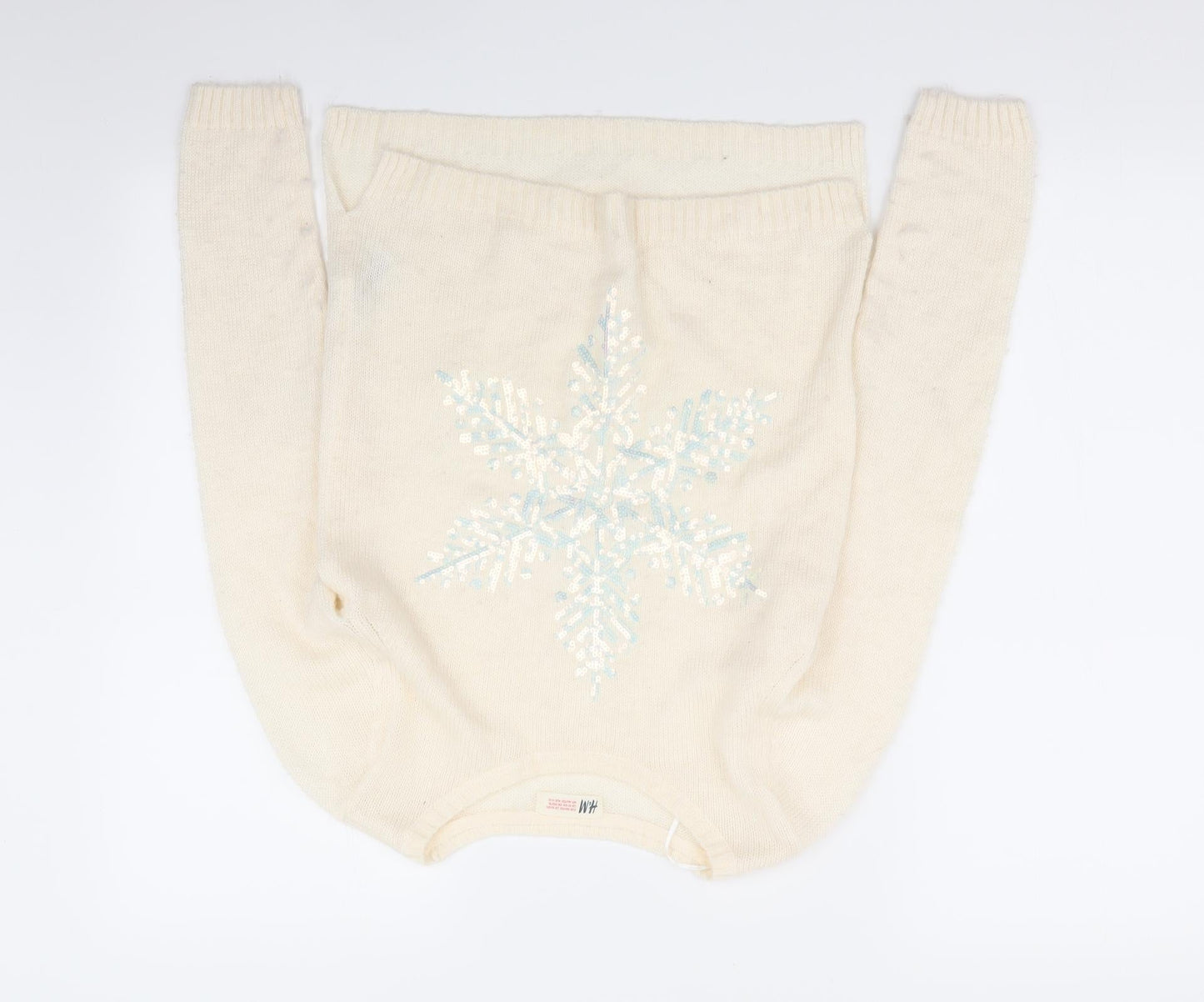 H&M Girls Beige   Pullover Jumper Size 11-12 Years