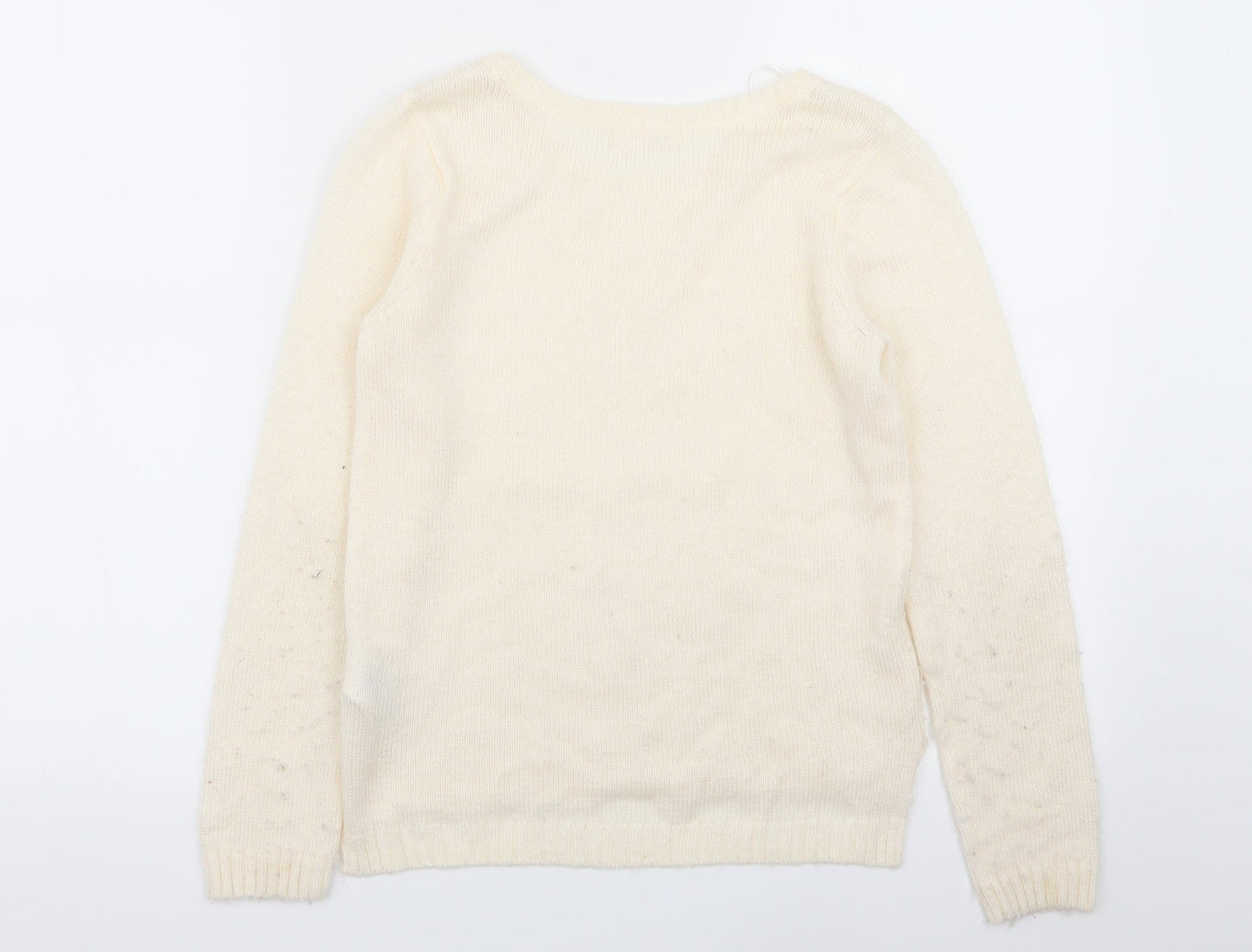 H&M Girls Beige   Pullover Jumper Size 11-12 Years
