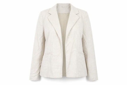 EWM Womens Beige   Jacket Blazer Size 16