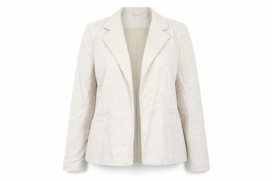 EWM Womens Beige   Jacket Blazer Size 16