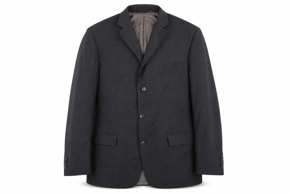 Marks & Spencer Mens Grey Striped  Jacket Blazer Size 40