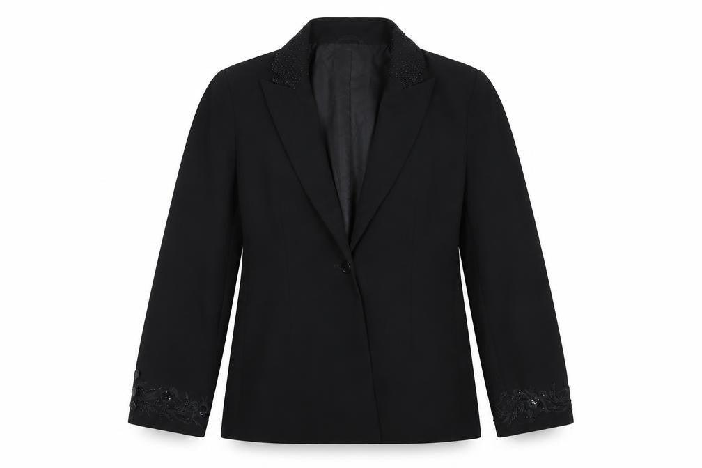 Mosaic Womens Black   Jacket Blazer Size 10