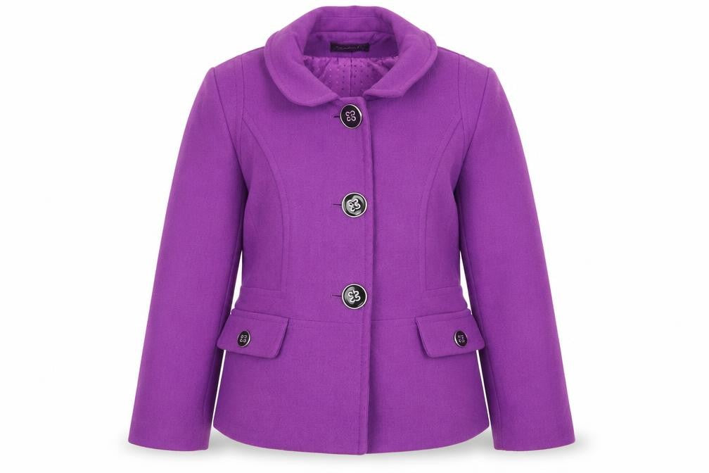 Debenhams Womens Purple   Overcoat Coat Size 14