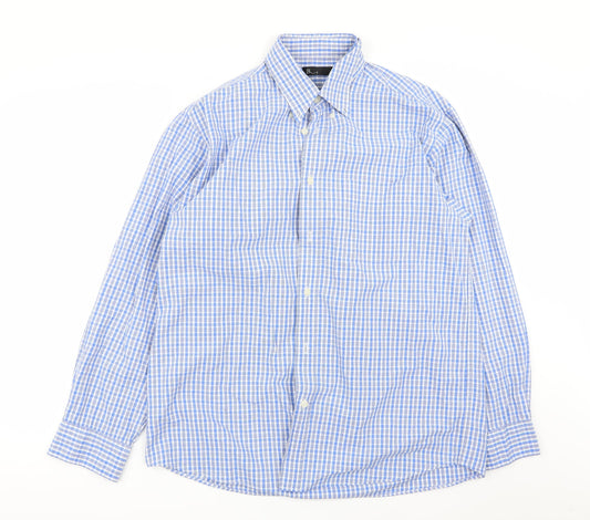 BHS Mens Multicoloured Check   Button-Up Size M