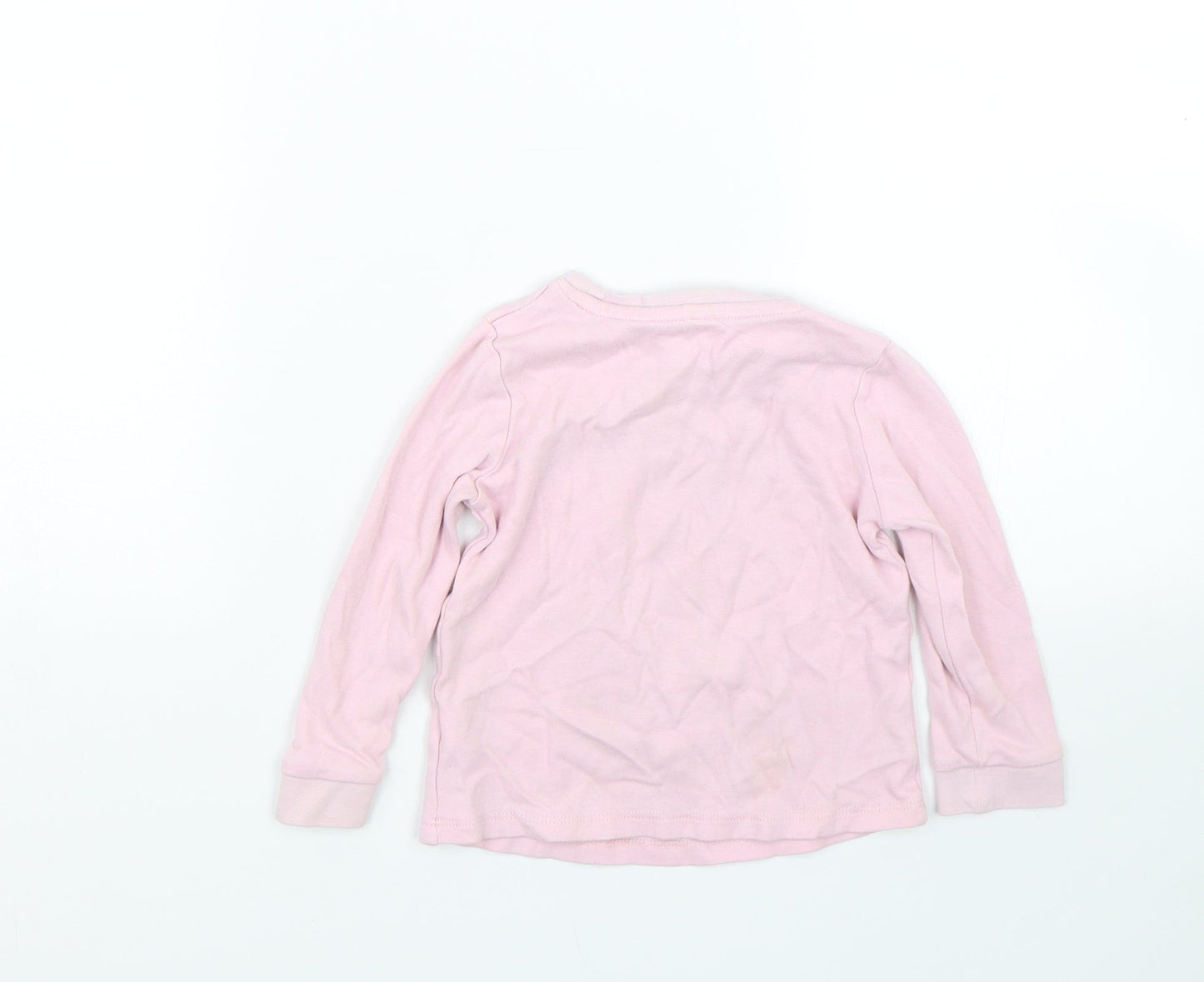 George Girls Pink   Basic T-Shirt Size 12-18 Months