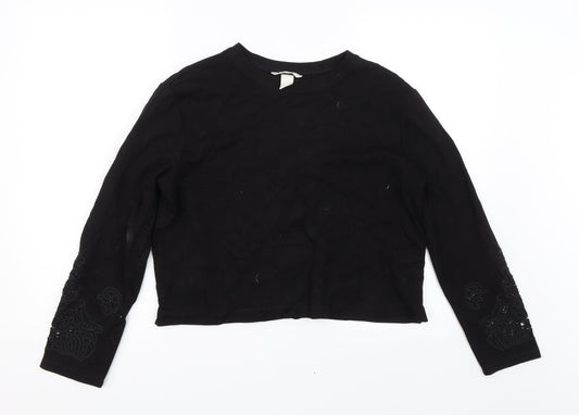 H&M Womens Black   Basic T-Shirt Size S
