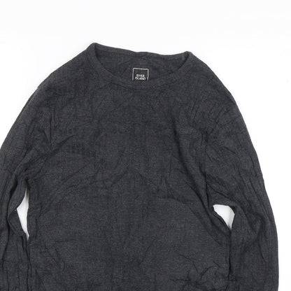 River Island Womens Grey   Basic T-Shirt Size XS
