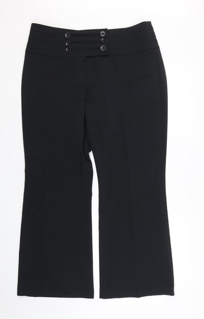 Marks & Spencer Womens Black   Trousers  Size 16 L27 in