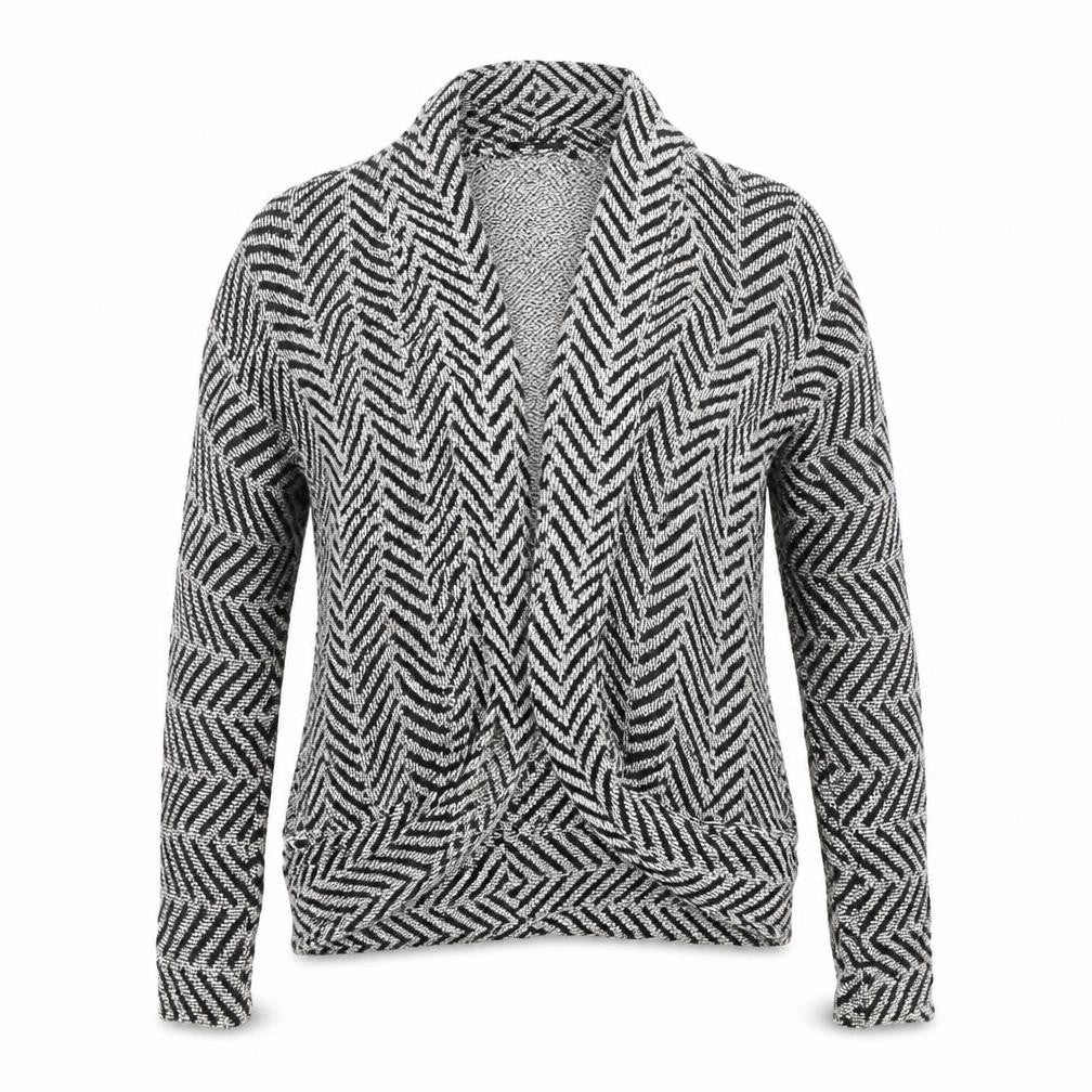 Select Womens Black Striped  Cardigan Jumper Size 12