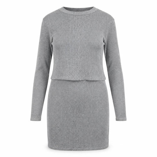 CAMEO ROSE Womens Grey Striped  Shift  Size 12
