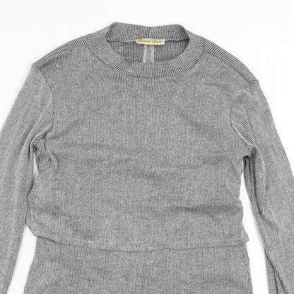 Cameo Rose Womens Grey Striped Shift Size 12