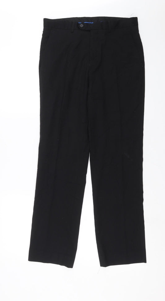 Preworn Womens Black   Trousers  Size 30 in L29 in
