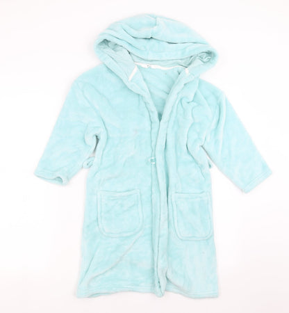 Marks & Spencer Girls Green Solid  Top Robe Size 7-8 Years