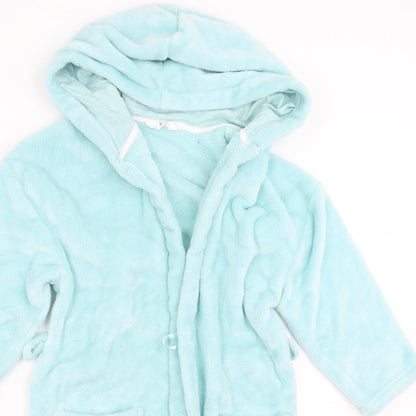 Marks & Spencer Girls Green Solid  Top Robe Size 7-8 Years