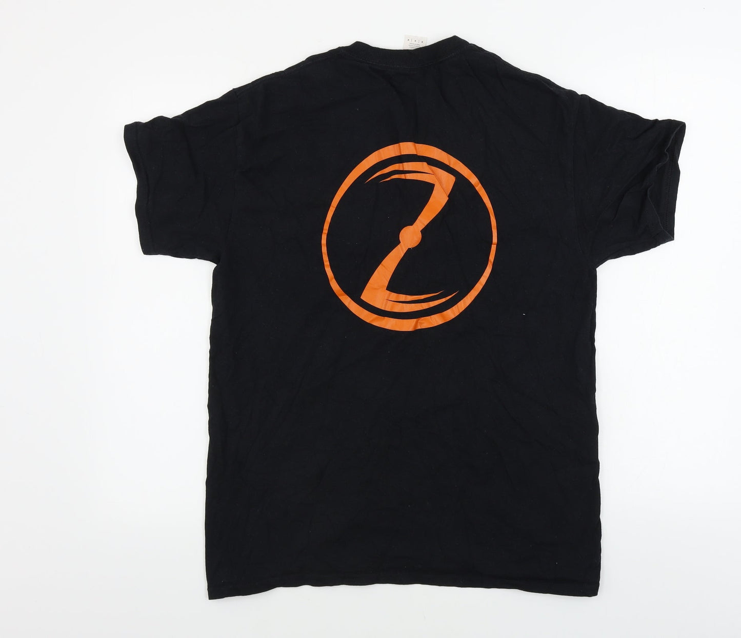 Gildan  Mens Black Paisley   T-Shirt Size M