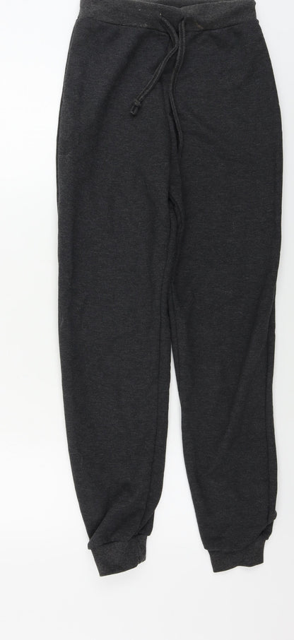 PRETTYLITTLETHING Womens Grey   Sweatpants Trousers Size 6 L27 in