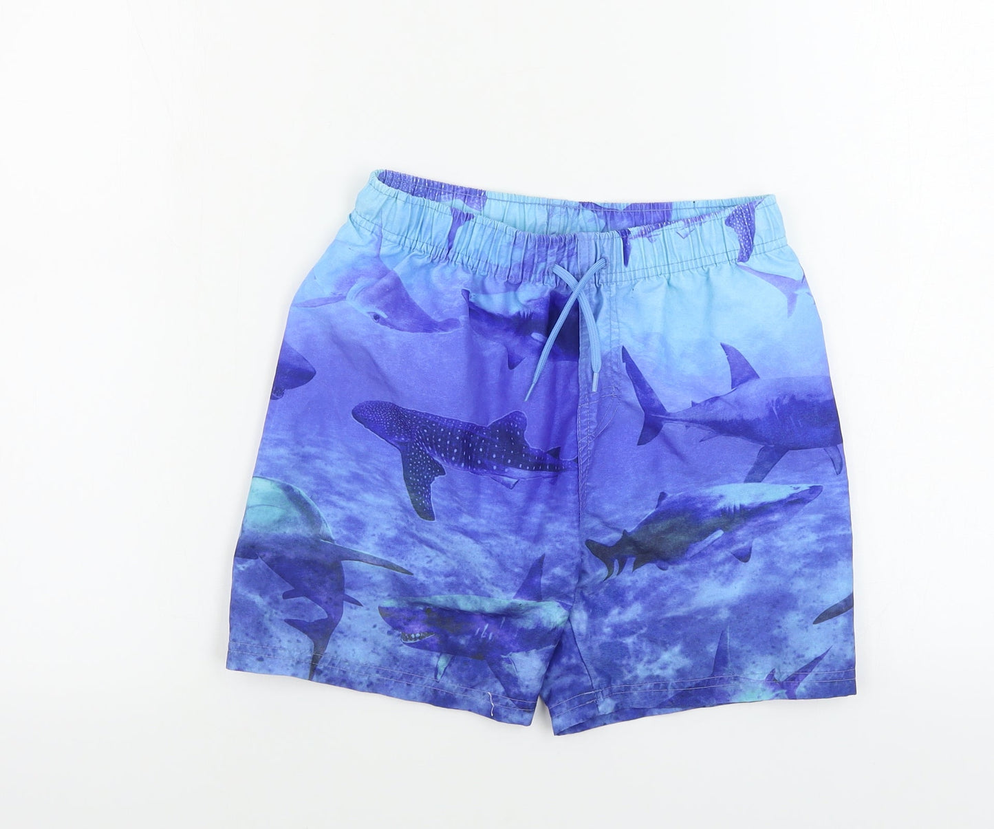 urban outlaws   Boys Blue Animal Print  Bermuda Shorts Size 11-12 Years