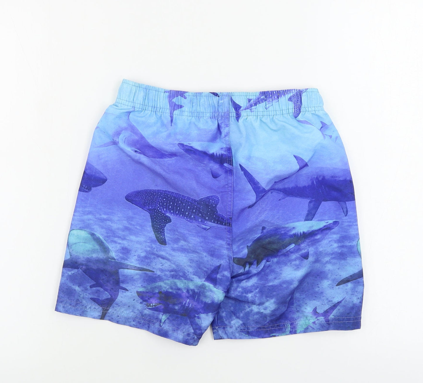 urban outlaws   Boys Blue Animal Print  Bermuda Shorts Size 11-12 Years