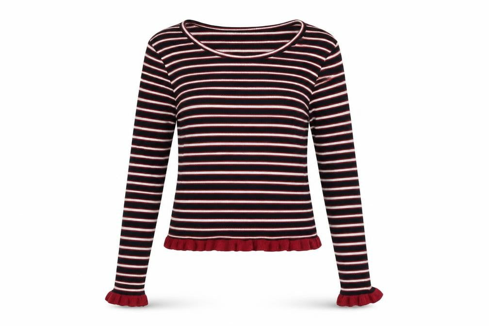 Primark Womens Black Striped  Pullover Jumper Size XS