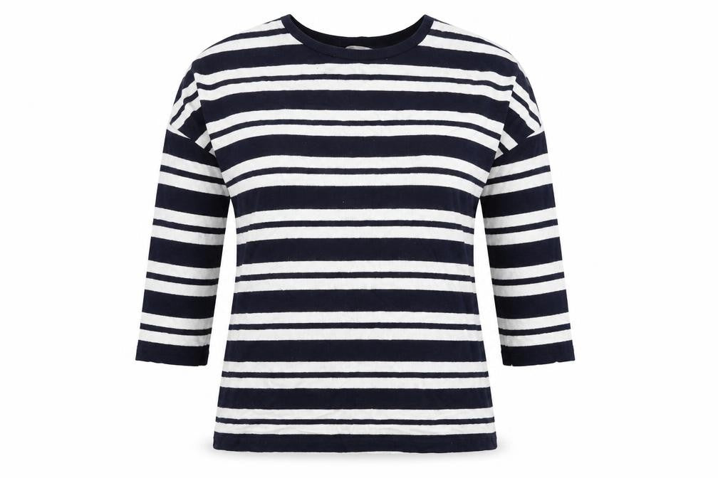 TU Womens White Striped  Pullover Jumper Size 8