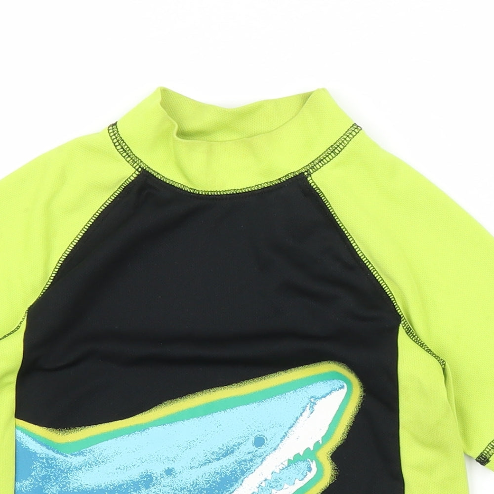 Jumping Beans Boys Black   Basic T-Shirt Size 5-6 Years