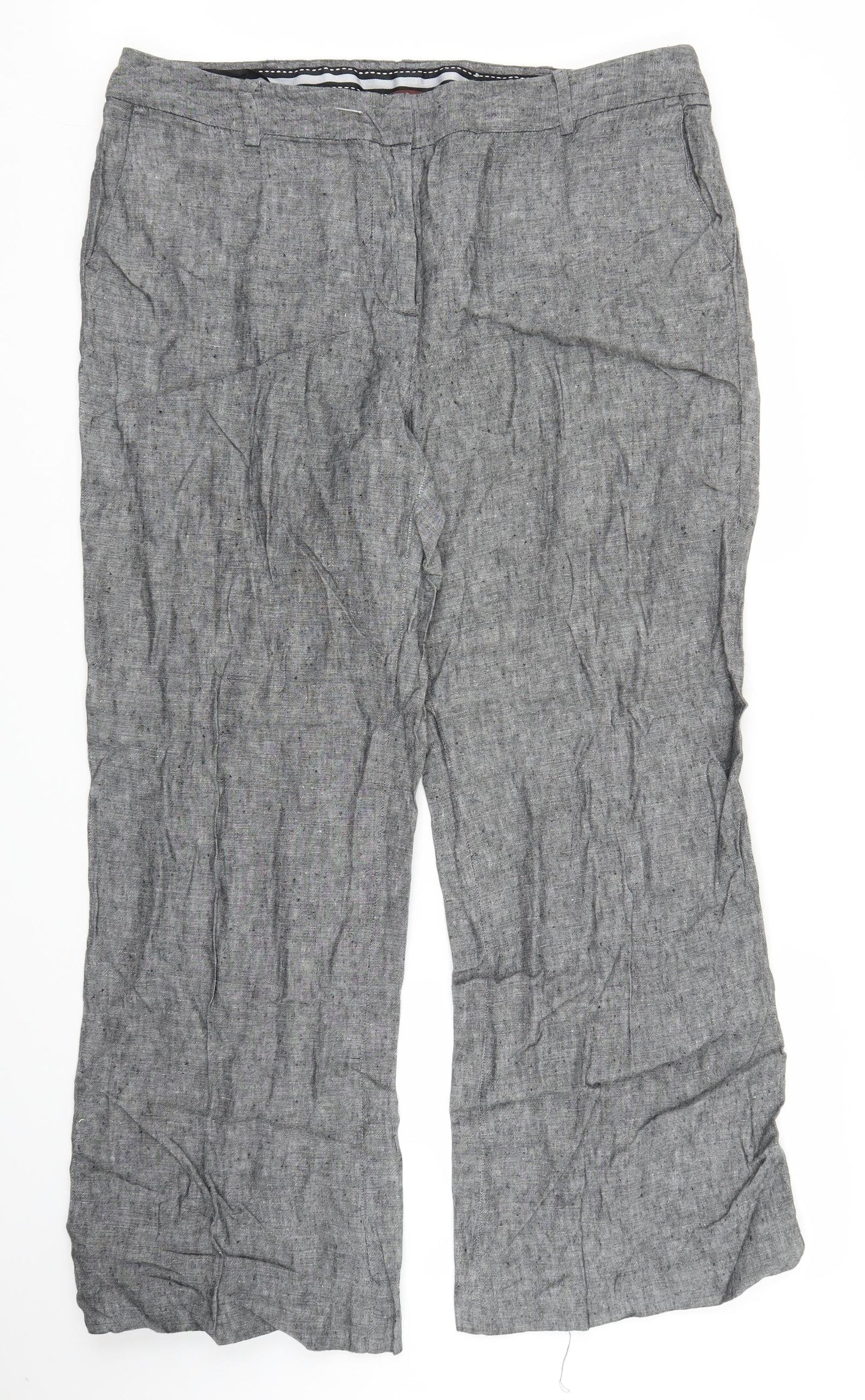 Saviour Womens Grey   Trousers  Size 38 in L27 in