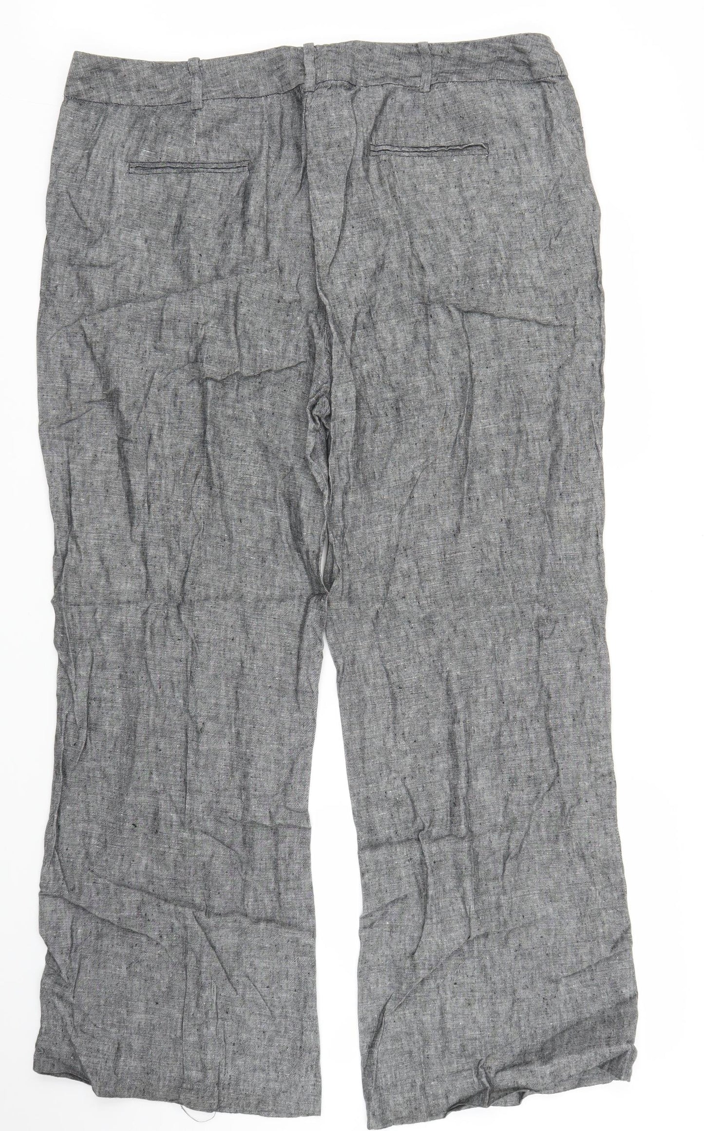 Saviour Womens Grey   Trousers  Size 38 in L27 in