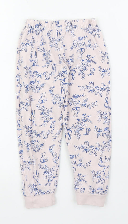 Nutmeg Girls Pink Solid  Capri Pyjama Pants Size 3-4 Years