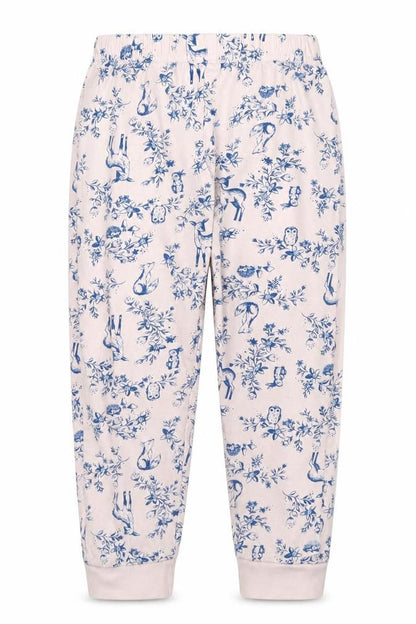 Nutmeg Girls Pink Solid  Capri Pyjama Pants Size 3-4 Years