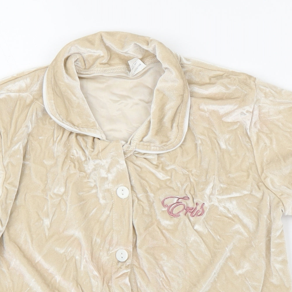 Winter Roes Girls Beige  Velvet Top Pyjama Top Size 9-10 Years
