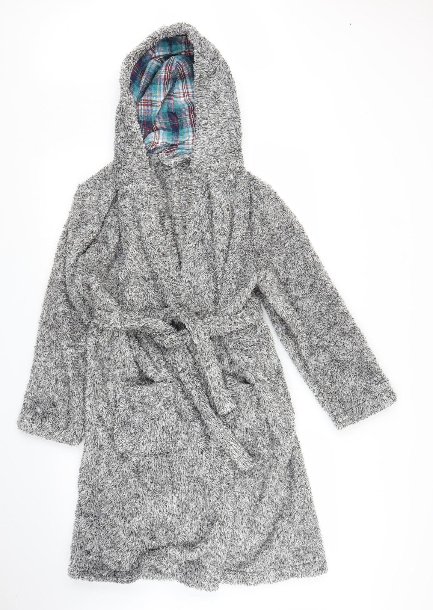 George Boys Grey Solid   Robe Size 11 Years