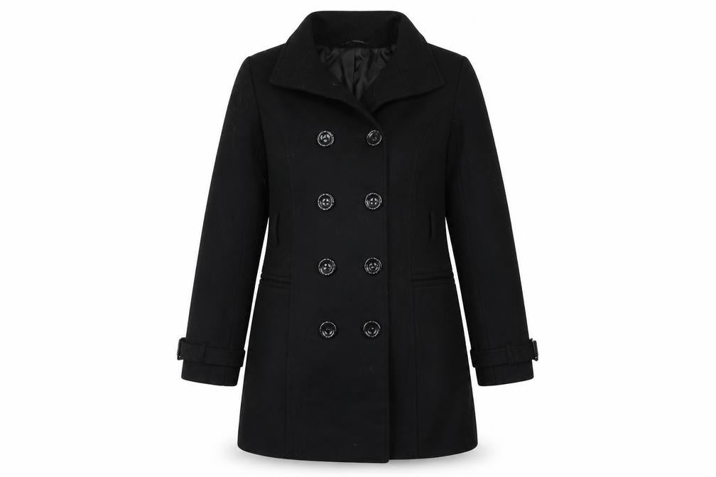 Roman Womens Black   Jacket Coat Size S