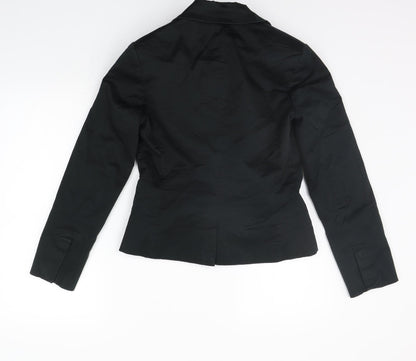 Back view of b.young women’s black jacket suit, size UK 10