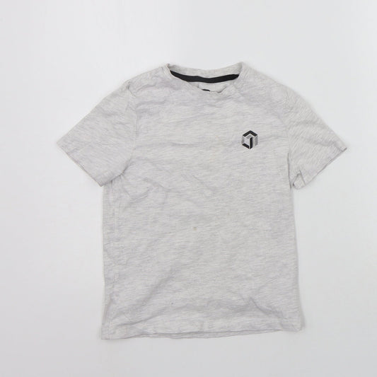 F&F Boys Grey   Basic T-Shirt Size 5-6 Years