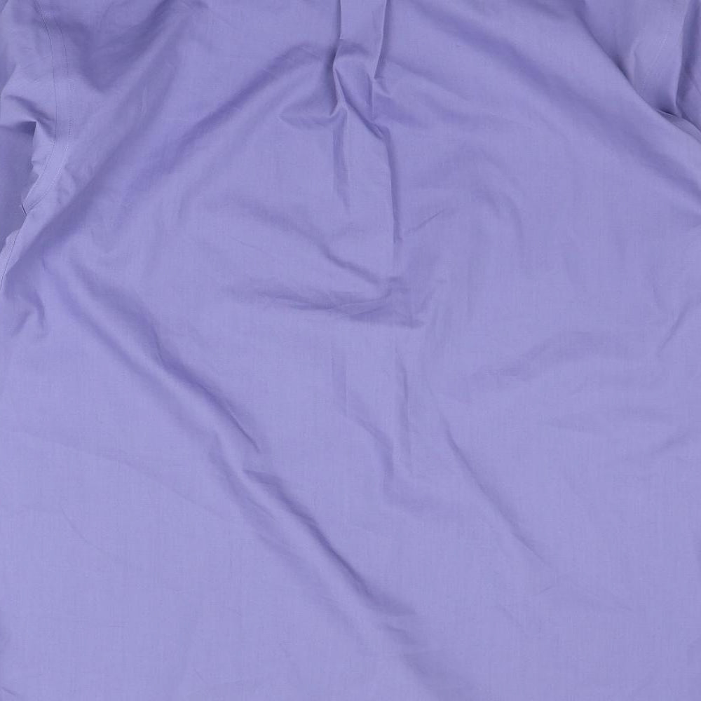Double TWO Mens Purple    Button-Up Size 15.5