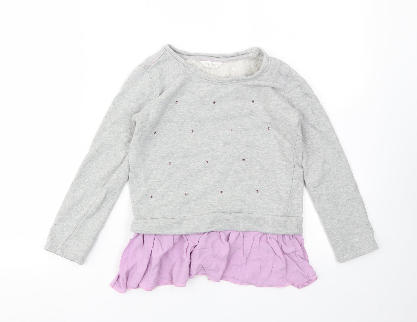 Pumpkin Patch Girls Grey   Pullover Jumper Size 9 Years