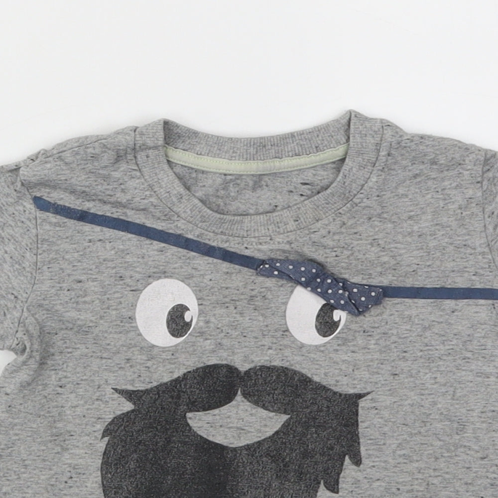 Matalan Boys Grey   Basic T-Shirt Size 12-18 Months