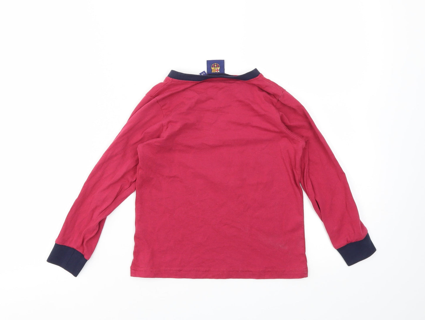 FCB Boys Red   Basic T-Shirt Size 5-6 Years