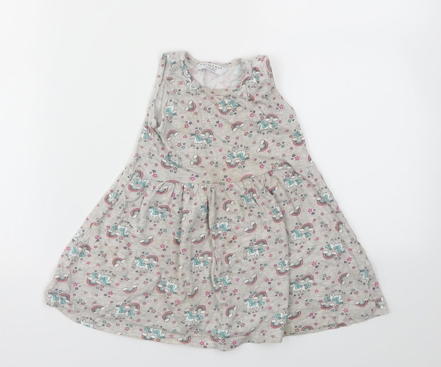 Primark Girls Multicoloured Animal Print  Fit & Flare  Size 2-3 Years