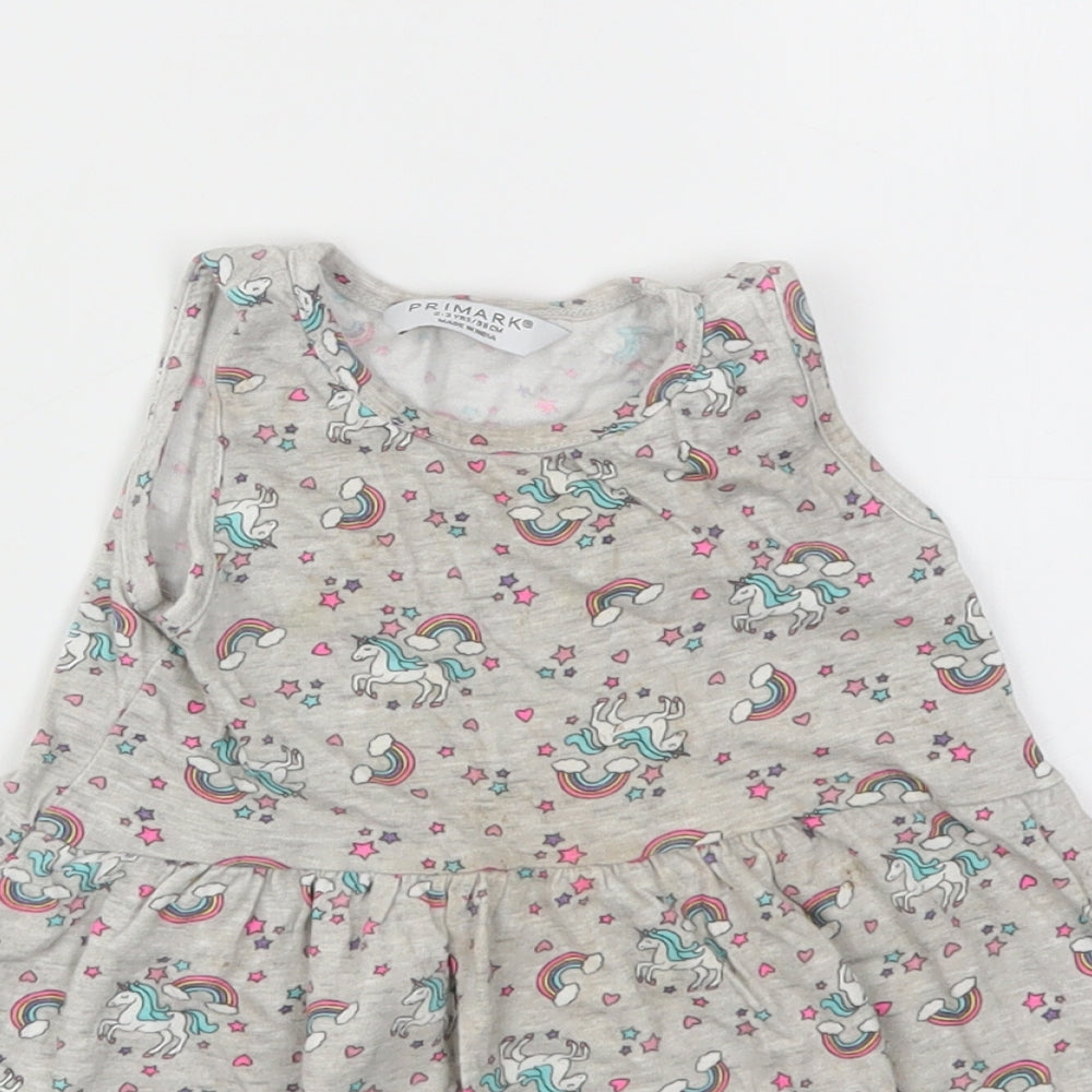Primark Girls Multicoloured Animal Print  Fit & Flare  Size 2-3 Years