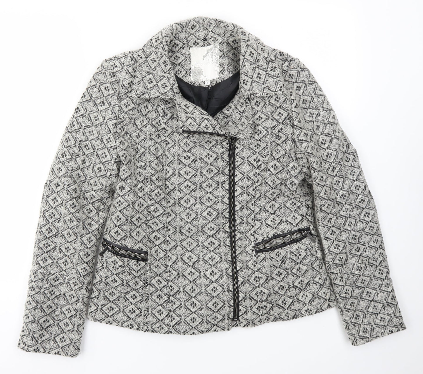 Debenhams Womens Grey   Jacket Coat Size 12