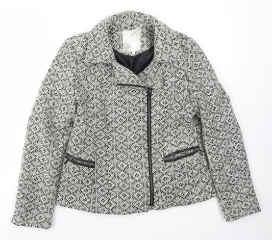 Debenhams Womens Grey   Jacket Coat Size 12