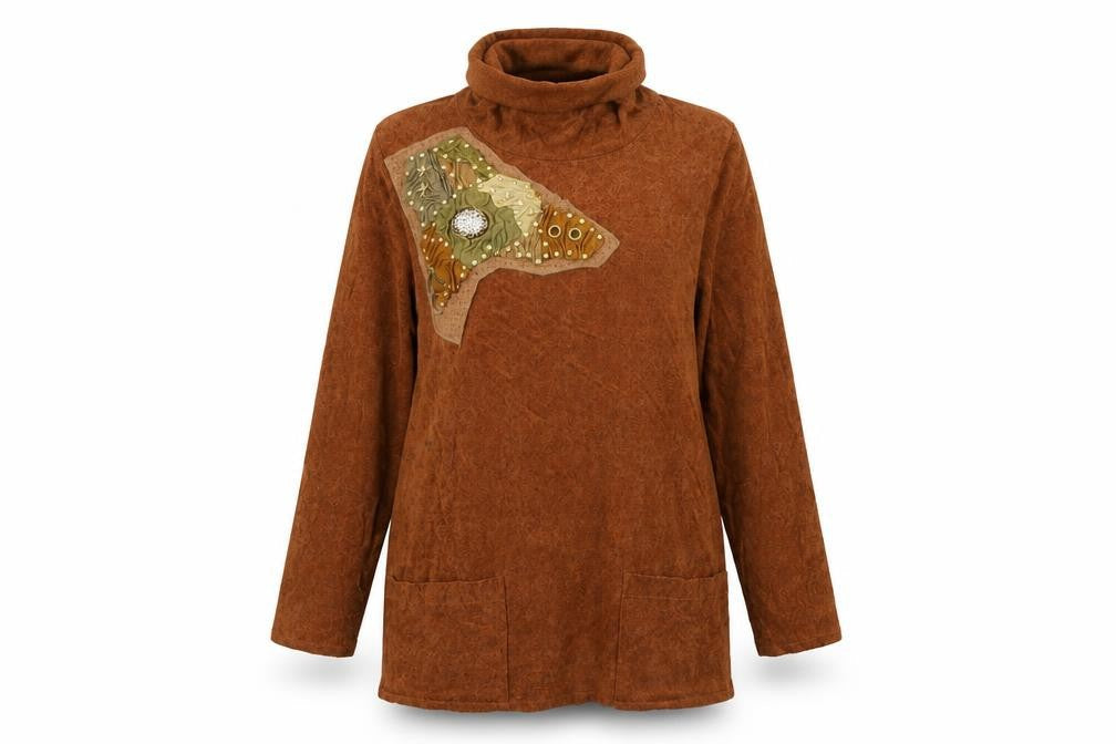 Jungle Womens Blue   Pullover Sweatshirt Size 14