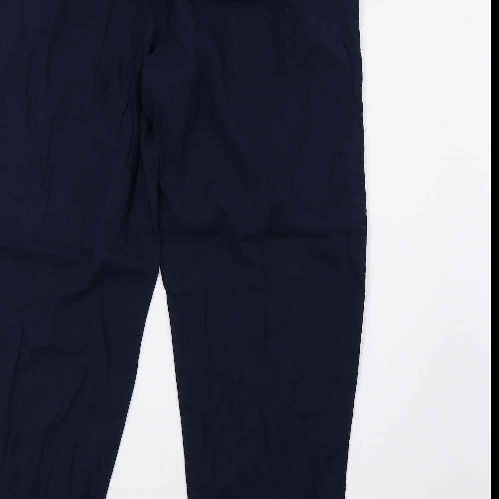 Preworn Womens Blue   Trousers  Size 14 L28 in
