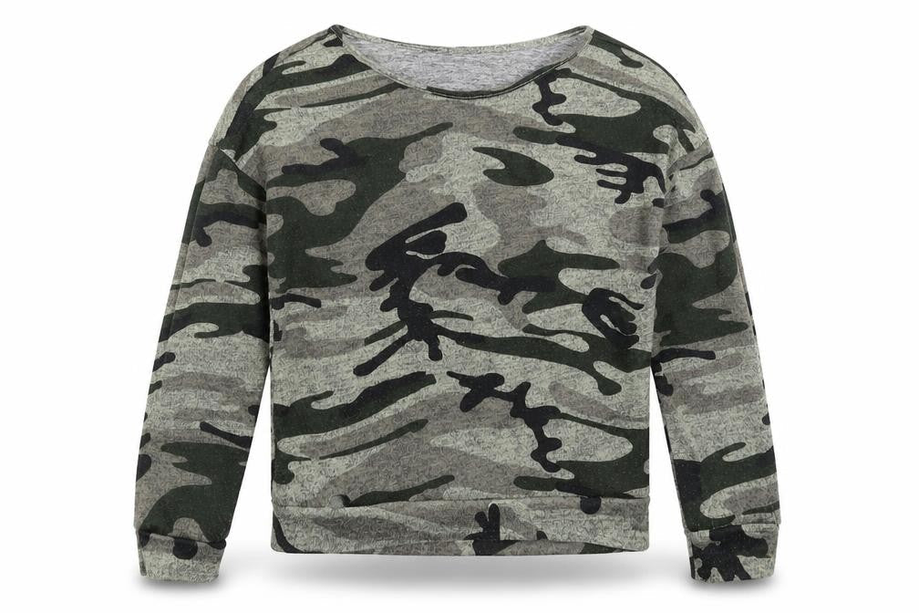 New Look Girls Multicoloured Camouflage  Pullover Jumper Size 10-11 Years