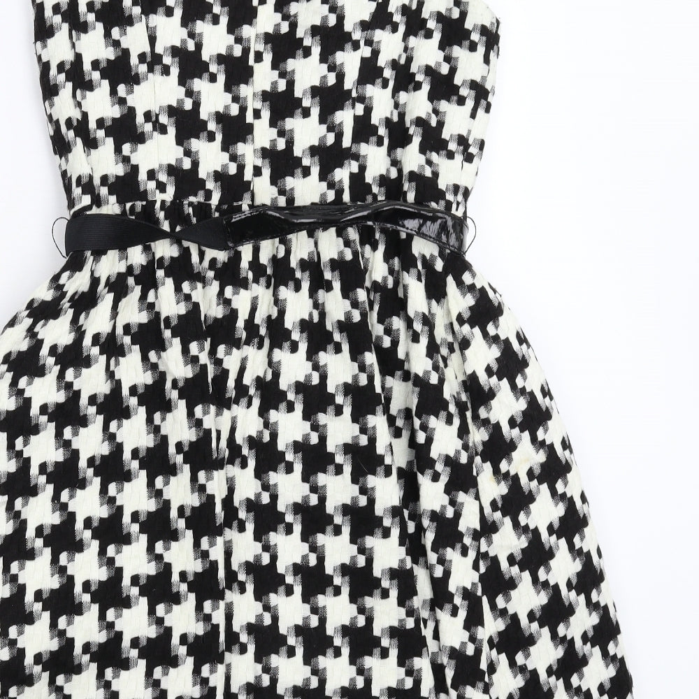 Untold Womens Multicoloured Houndstooth  Fit & Flare  Size 12