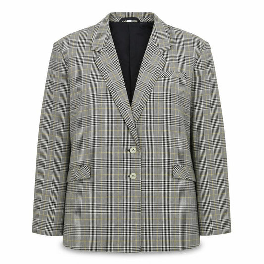 Preworn Womens Grey Check  Jacket Suit Jacket Size XL
