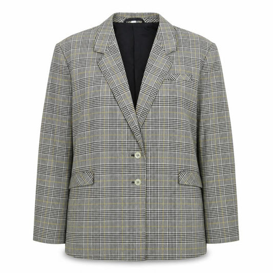 Preworn Womens Grey Check  Jacket Suit Jacket Size XL