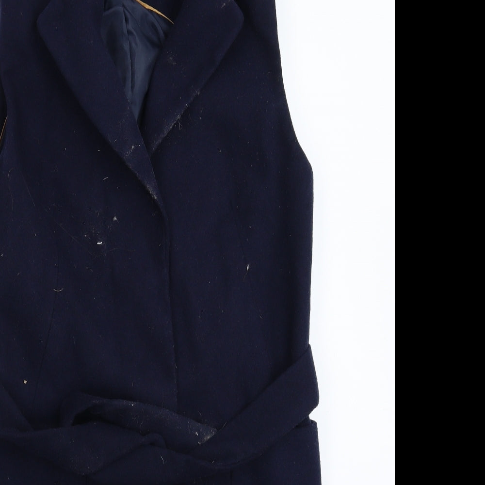 Topshop Womens Blue   Pea Coat Coat Size 10
