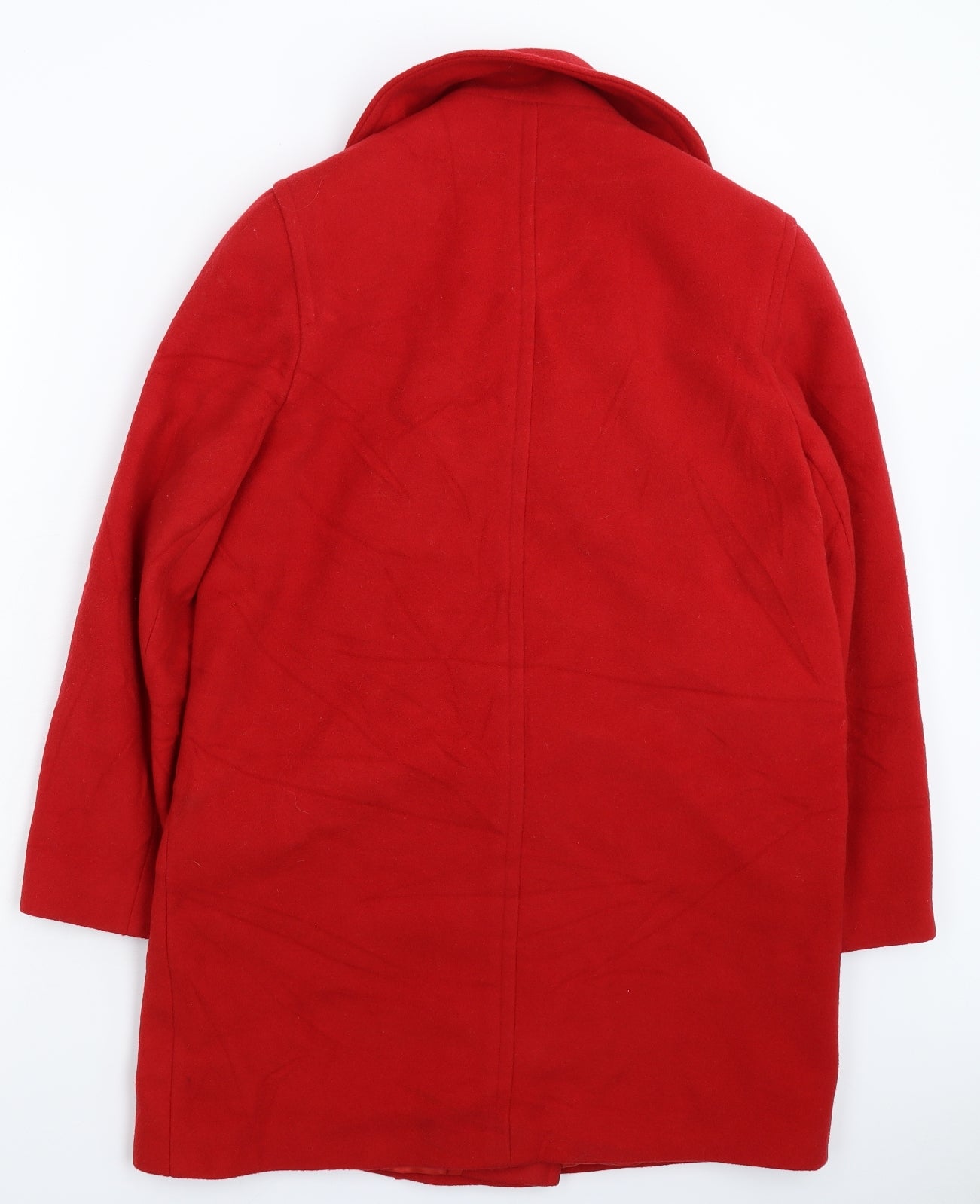 NuAge Womens Red   Pea Coat Coat Size 10